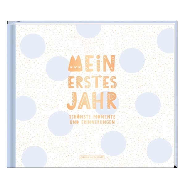 Mareli Fotoalbum Für Babys – Geburtsalbum 23x30 Cm Mit Personalisierbaren Seiten, 56 Blätter, Geschenkverpackung